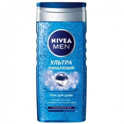 Гель для душа для мужчин, Nivea (Нивея) 250 мл мен ультраочищающий с компонентами мыла