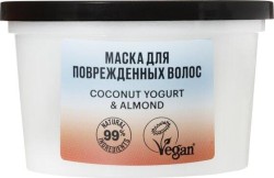Маска, Organic Shop (Органик Шоп) 250 мл восстанавливающая Кокосовый йогурт и миндаль для поврежденных волос
