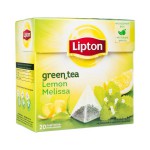 Чай зеленый, Lipton (Липтон) ф/пак. 1.6 г №20 лимон мелисса пирамидки